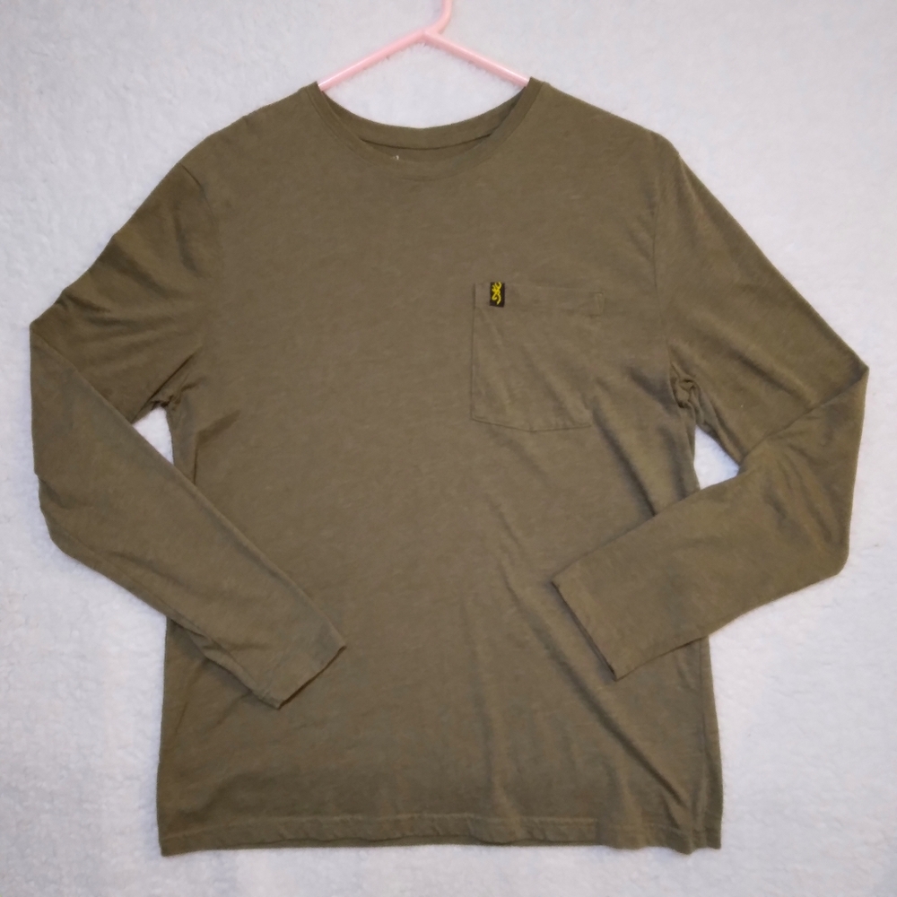 Browning Men's Long Sleeve Pocket Tee Size Large